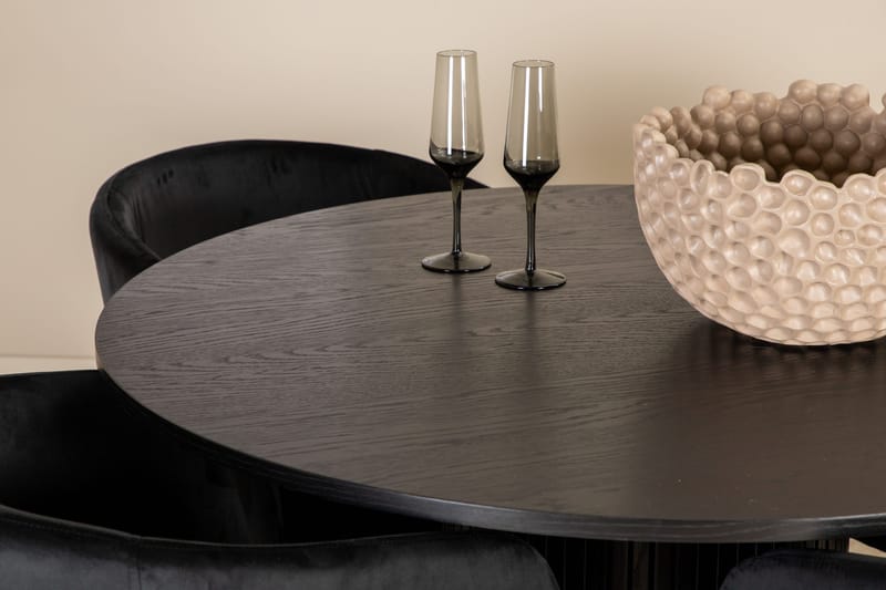 Bianca runt matbord med 4st Berit matstol - Möbler - Bord & matgrupper - Matgrupper