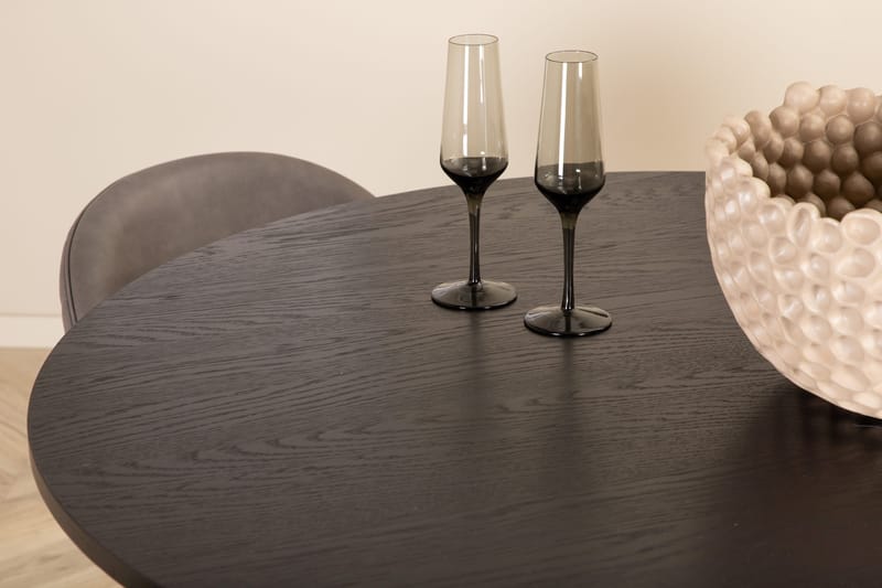 Bianca runt matbord med 4st Velvet matstol - Möbler - Bord & matgrupper - Matgrupper