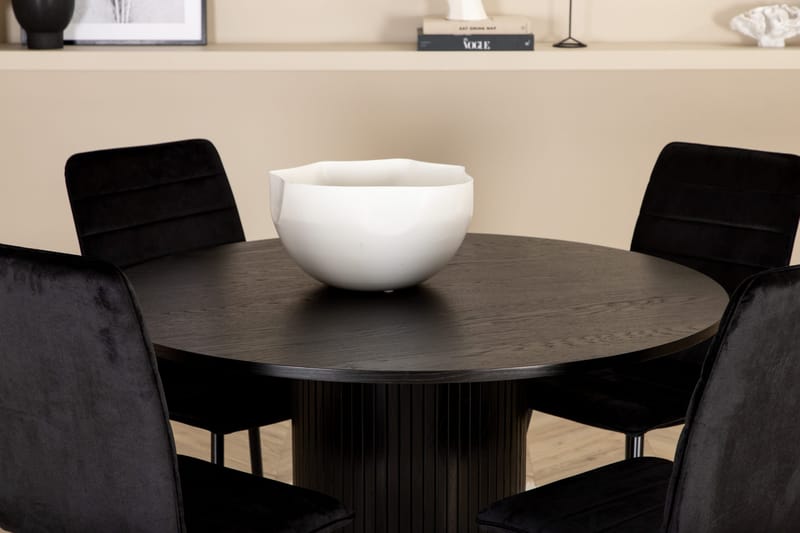 Bianca runt matbord med 4st Windu Lyx matstol - Möbler - Bord & matgrupper - Matgrupper