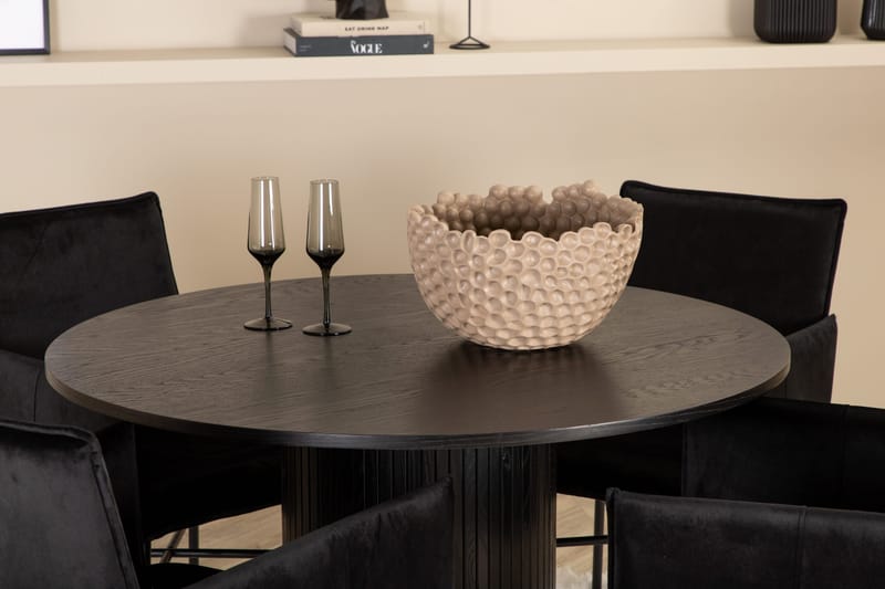 Bianca runt matbord med 4st Pippi matstol - Möbler - Bord & matgrupper - Matgrupper