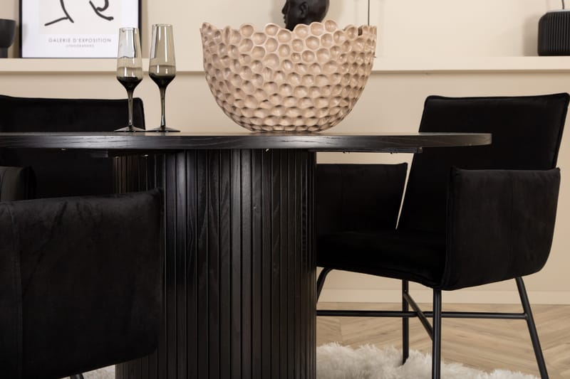 Bianca runt matbord med 4st Pippi matstol - Möbler - Bord & matgrupper - Matgrupper