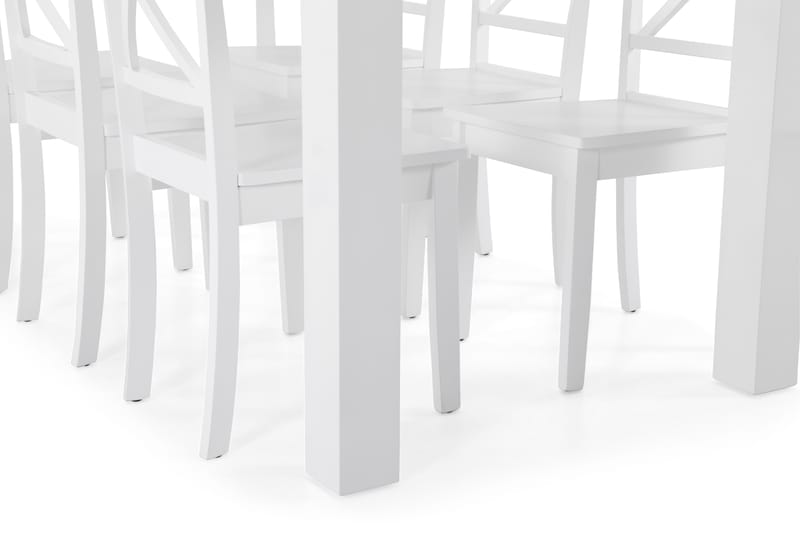 Cibus Matbord med 6 st Mirimar stolar - Vit - Matgrupper