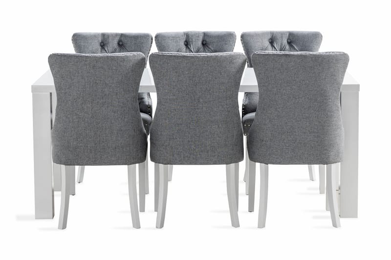 Cibus Matgrupp 180 cm inkl 6 Bergviken Stolar - Vit - Möbler - Bord & matgrupper - Matgrupper