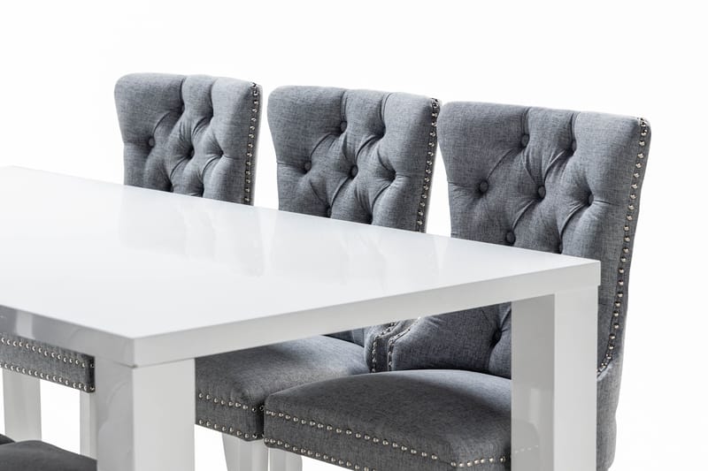 Cibus Matgrupp 180 cm inkl 6 Bergviken Stolar - Vit - Möbler - Bord & matgrupper - Matgrupper