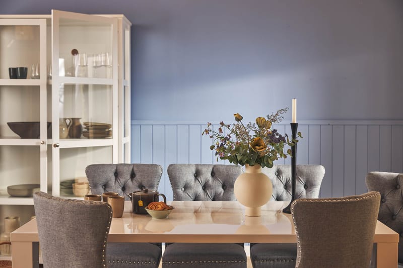 Cibus Matgrupp 180 cm inkl 6 Bergviken Stolar - Vit - Möbler - Bord & matgrupper - Matgrupper