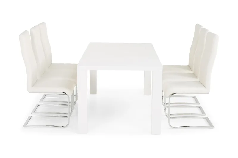 Cibus Matgrupp 180 cm med 6 Cibus Stol - Vit - Möbler - Bord & matgrupper - Matgrupper