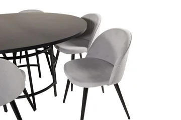 Copenhagen Matgrupp 140 cm Rund med 6 Velvet stolar - Möbler - Bord & matgrupper - Matgrupper
