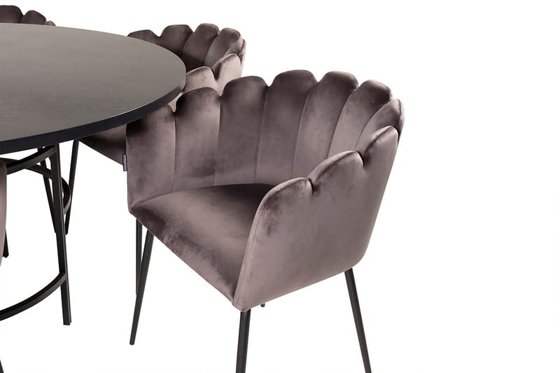 Copenhagen Matgrupp med 6 Limhamn Matstolar Grå - Furniture Fashion - Matgrupper
