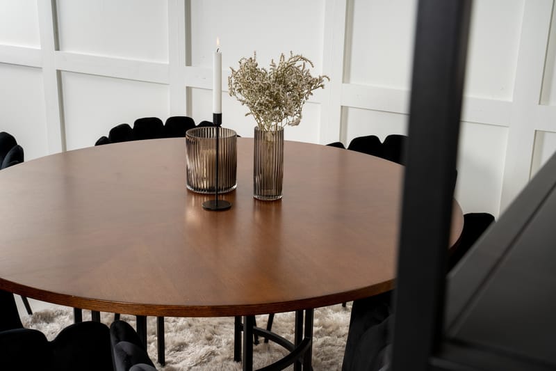 Copenhagen Matgrupp med 6 Limhamn Matstolar Svart - Furniture Fashion - Matgrupper