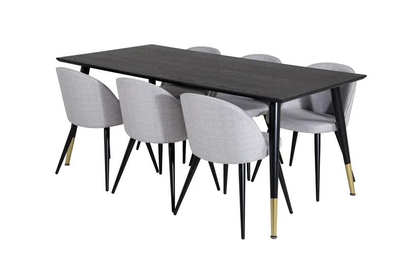 Daicy Matbord 180 cm med 6 st Sedavi Matstol, undefined