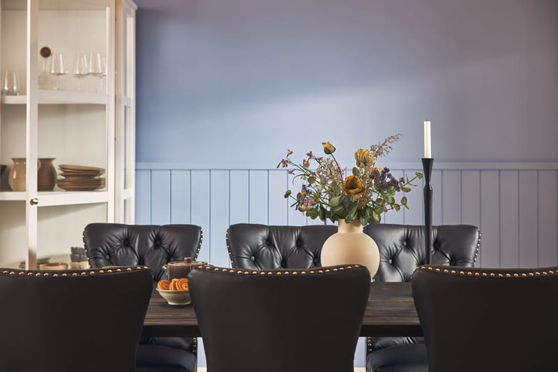 Dijon Matgrupp 200 cm inkl 6 Bergviken Stolar Konstläder - Brun - Möbler - Bord & matgrupper - Matgrupper