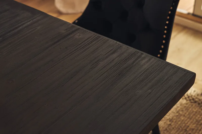 Dijon Matgrupp 200 cm inkl 6 Bergviken Stolar Konstläder - Brun - Möbler - Bord & matgrupper - Matgrupper