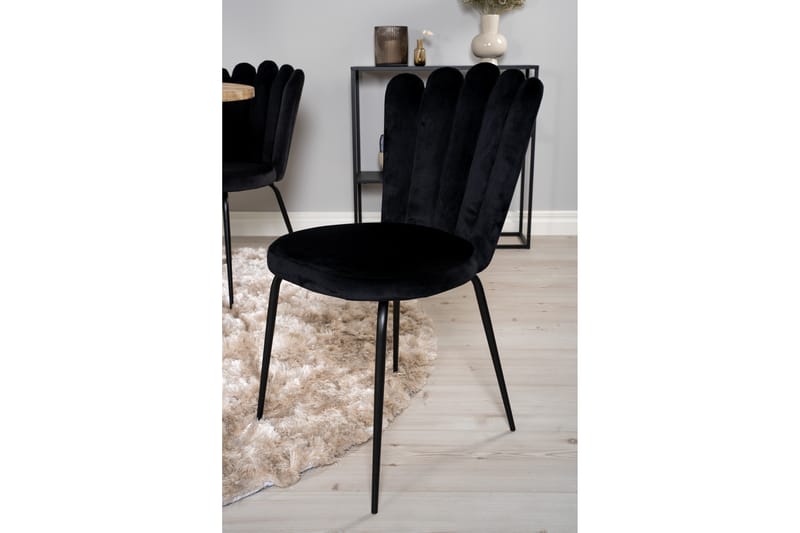 Ezra Matgrupp med 4 Limhamn Matstolar Svart - Furniture Fashion - Möbler - Bord & matgrupper - Matgrupper