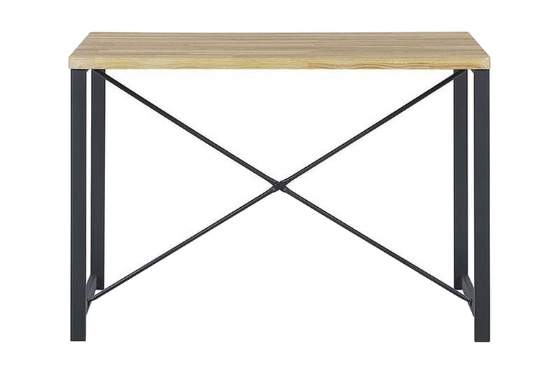Flixton Matgrupp 110 cm Inkl 2 stolar + Bänk - Ljusbrun/Svart - Matgrupper