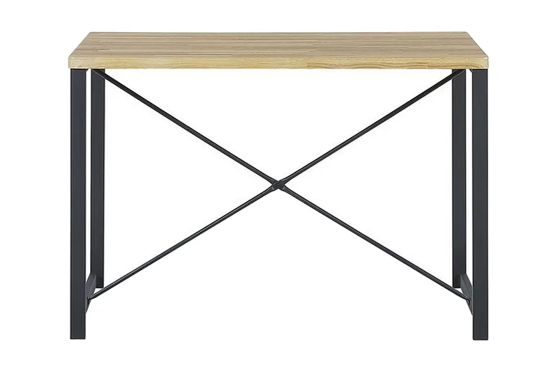 Flixton Matgrupp 110 cm Inkl 2 stolar + Bänk - Ljusbrun/Svart - Möbler - Bord & matgrupper - Matgrupper