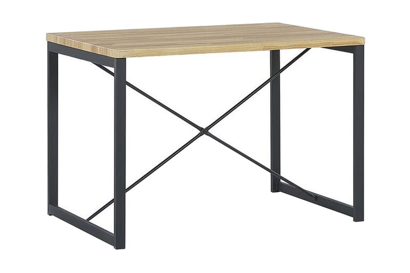 Flixton Matgrupp 110 cm Inkl 2 stolar + Bänk - Ljusbrun/Svart - Möbler - Bord & matgrupper - Matgrupper