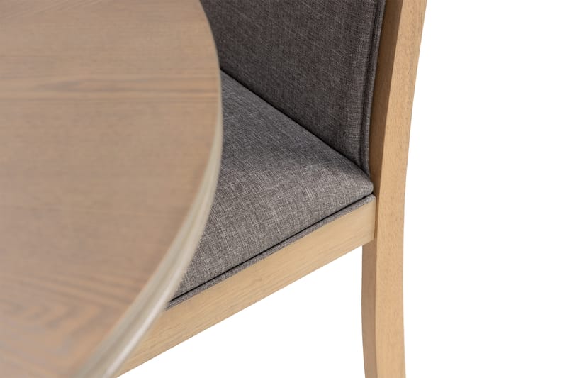 Grivita Rund Matgrupp 120 cm med 4 st Cadmos Matstolar - Grå - Möbler - Bord & matgrupper - Matgrupper