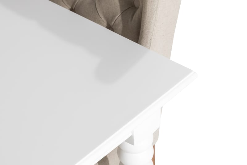 Hampton Matgrupp 190 cm med 6 Irma Stol - Vintage Alm/Beige - Möbler - Bord & matgrupper - Matgrupper
