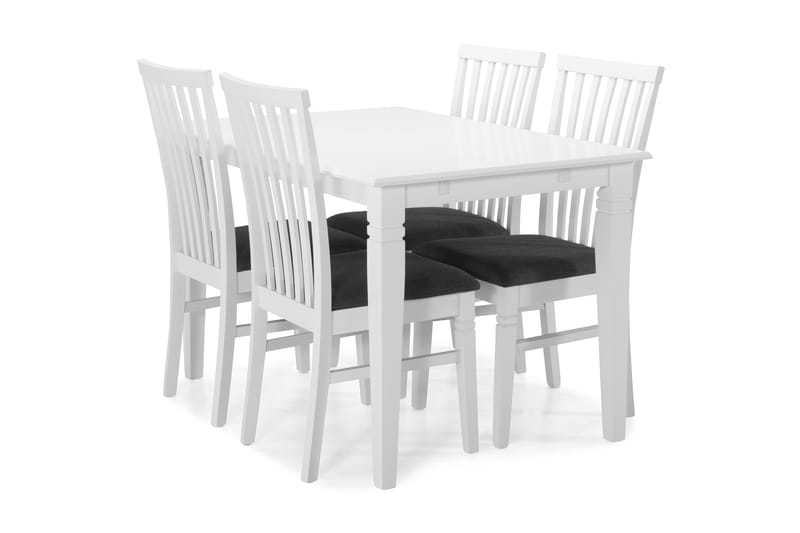 Hartford Matbord med 4 st Läckö stolar - Vit - Matgrupper