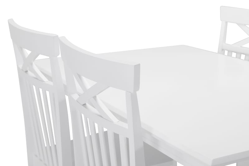Hartford Matbord med 4 st Michigan stolar - Vit - Matgrupper