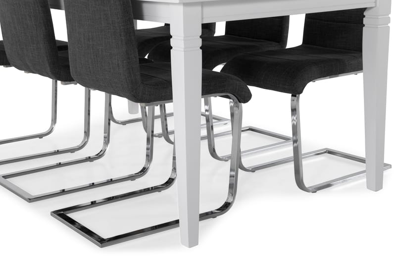 Hartford Matbord med 6 st Cibus stolar - Vit/Grå - Matgrupper