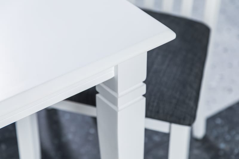 Hartford Matbord med 6 st Läckö stolar - Vit/Grå - Matgrupper