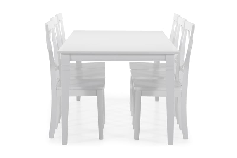 Hartford Matbord med 6 st Mirimar stolar - Vit - Matgrupper