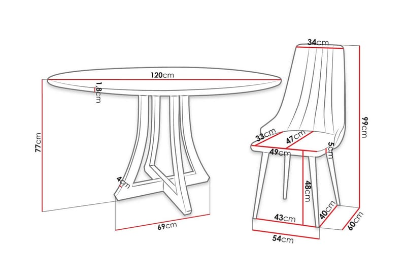Hollan Matgrupp Grön - Möbler - Bord & matgrupper - Matgrupper
