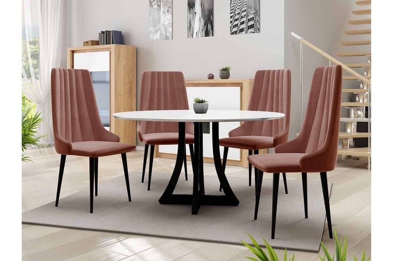 Hollan Matgrupp Rosa - Möbler - Bord & matgrupper - Matgrupper
