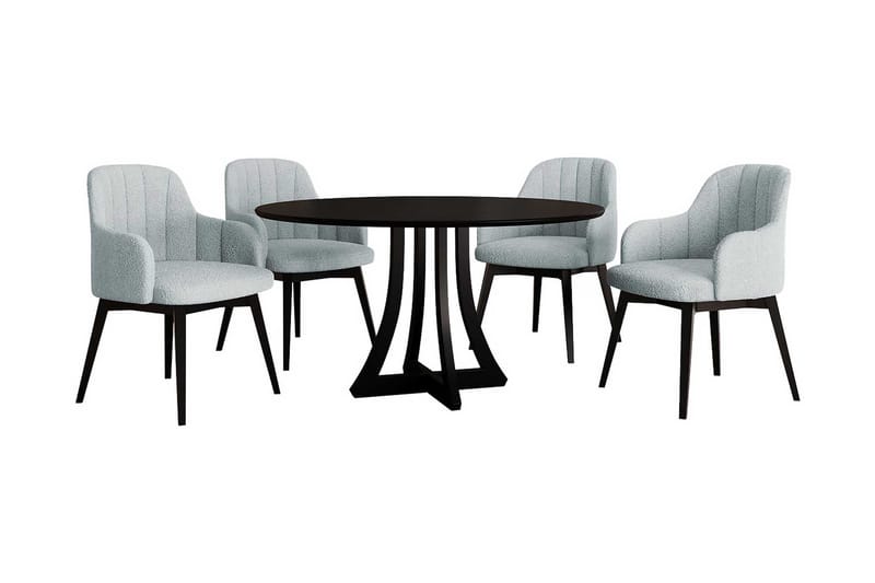 Hollan Matgrupp Rund Grå|Svart, undefined