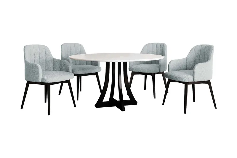 Hollan Matgrupp Rund Grå|Svart, undefined