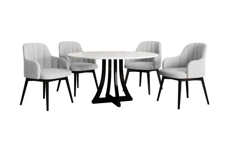 Hollan Matgrupp Rund Grå|Svart, undefined