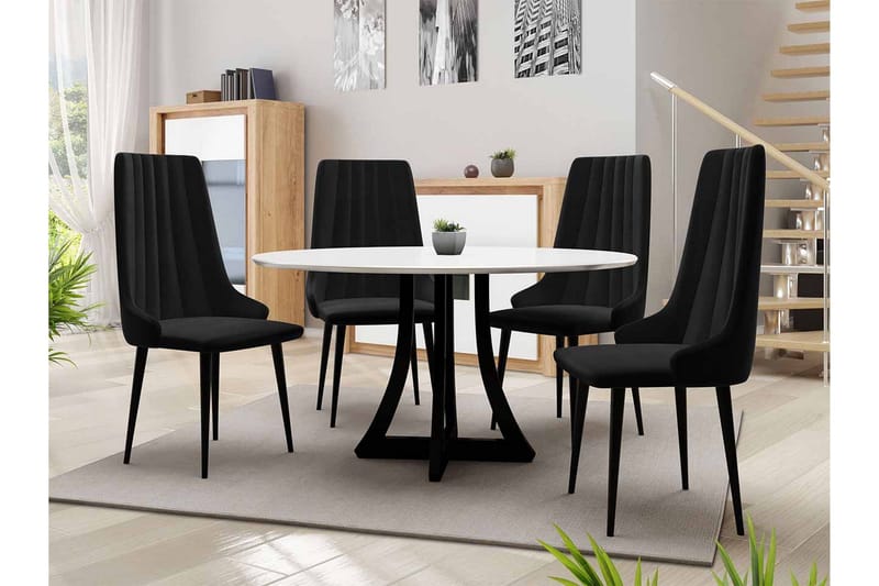 Hollan Matgrupp Svart - Möbler - Bord & matgrupper - Matgrupper