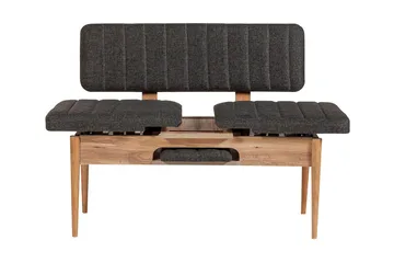 Idehult Matgrupp 4 delar 75 cm - Trä/natur/Antracit - Möbler - Bord & matgrupper - Matgrupper