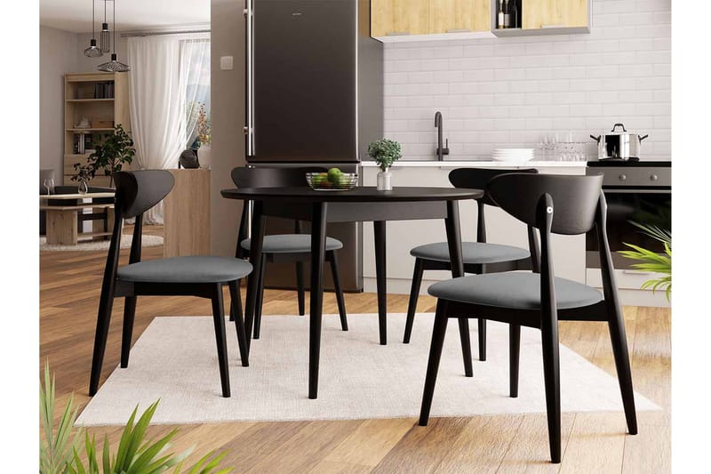 Ingram Matgrupp Rund Grå - Möbler - Bord & matgrupper - Matgrupper