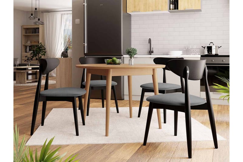 Ingram Matgrupp Rund Svart - Möbler - Bord & matgrupper - Matgrupper