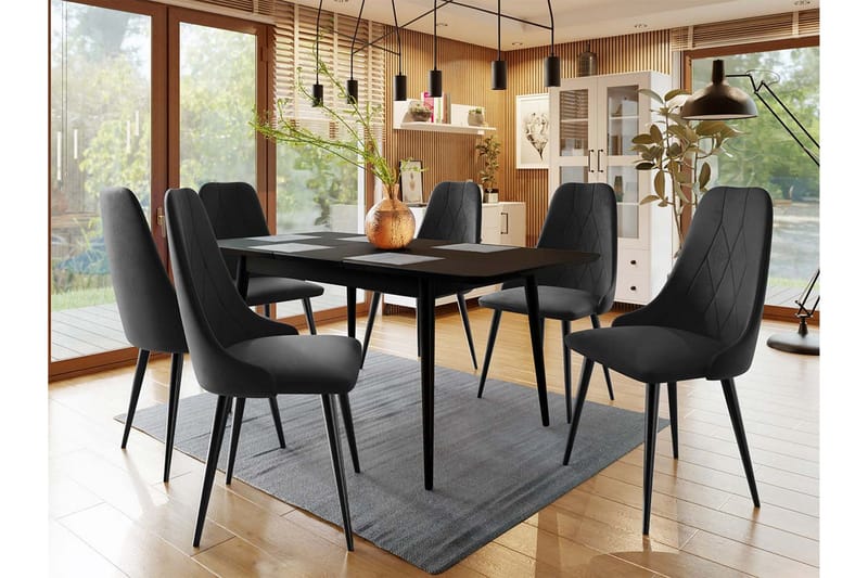Ingram Matgrupp Svart - Möbler - Bord & matgrupper - Matgrupper