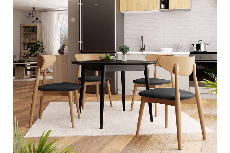 Ingram Matgrupp Svart - Möbler - Bord & matgrupper - Matgrupper