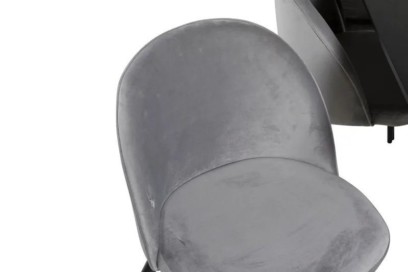 Irunea Förlängningsbar Matgrupp 180 cm inkl 6 Valerie Stolar - Svart/Ljusgrå - Möbler - Bord & matgrupper - Matgrupper