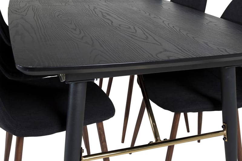 Irunea Förlängningsbar Matgrupp 180 cm inkl 6 Ypas Stolar - Svart/Brun - Möbler - Bord & matgrupper - Matgrupper