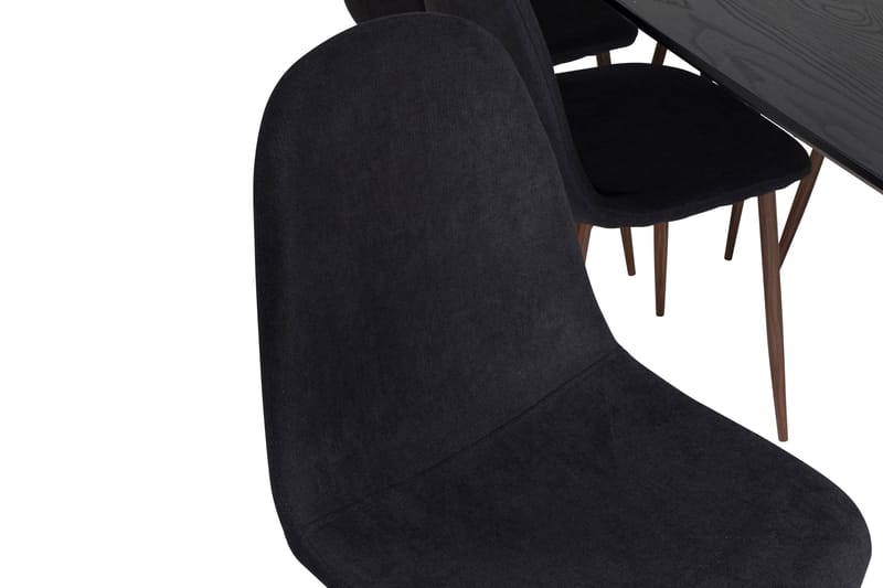 Irunea Förlängningsbar Matgrupp 180 cm inkl 6 Ypas Stolar - Svart/Brun - Möbler - Bord & matgrupper - Matgrupper