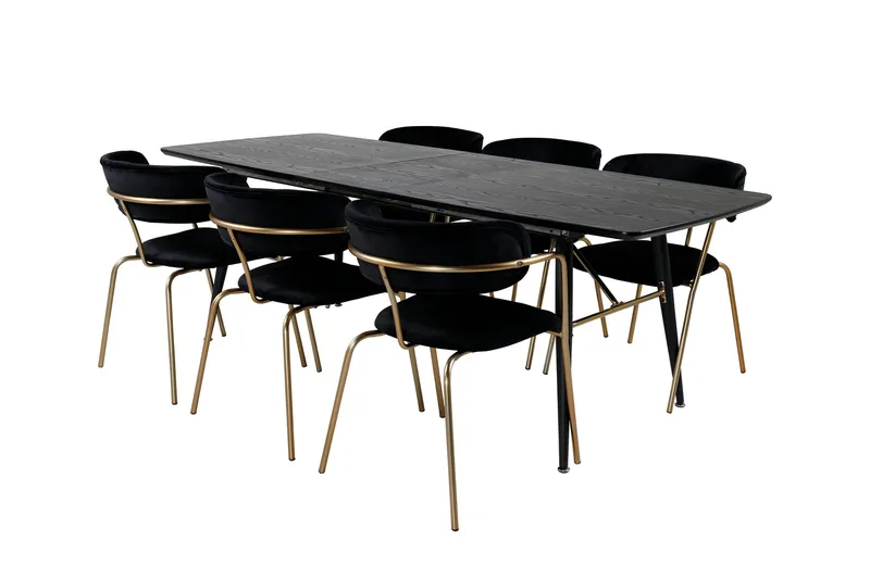 Irunea Matgrupp 180 cm + 6 st Arcarazo Matstolar, undefined