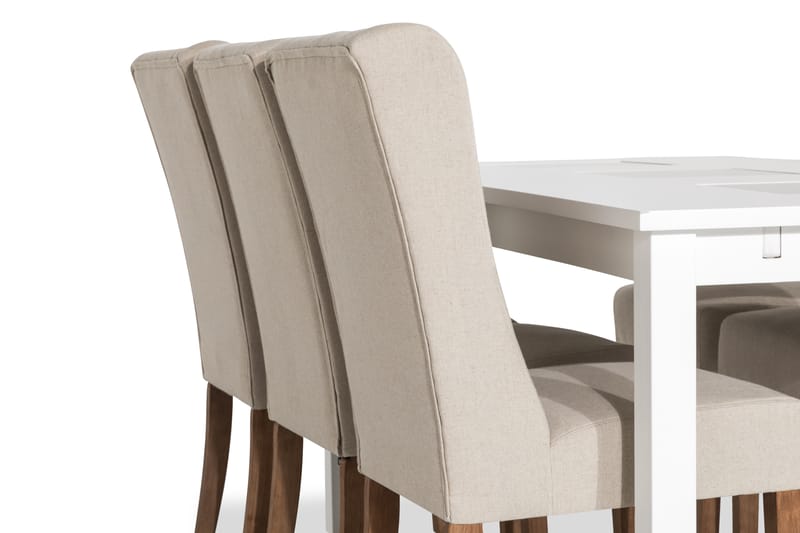 Jasmin Matgrupp 180 cm med 6 Irma Stol - Vintage Alm/Beige - Möbler - Bord & matgrupper - Matgrupper
