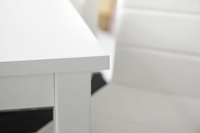 Jasmin Matgrupp med 6 st Cibus Stolar - Vit/PU/Krom - Möbler - Bord & matgrupper - Matgrupper