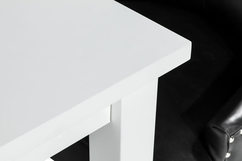 Jasmin Matgrupp med 6 Tuva Fåtölj - Vit/Svart PU - Möbler - Bord & matgrupper - Matgrupper