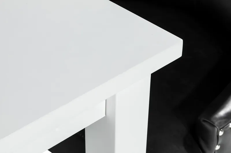 Jasmin Matgrupp med 6 Tuva Fåtölj - Vit/Svart PU - Möbler - Bord & matgrupper - Matgrupper