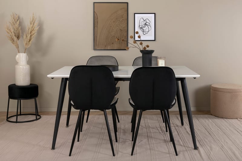 Jimmy matbord med 4st Emma matstol, undefined