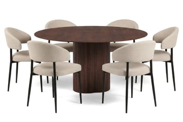 Beige/Svart - Brun