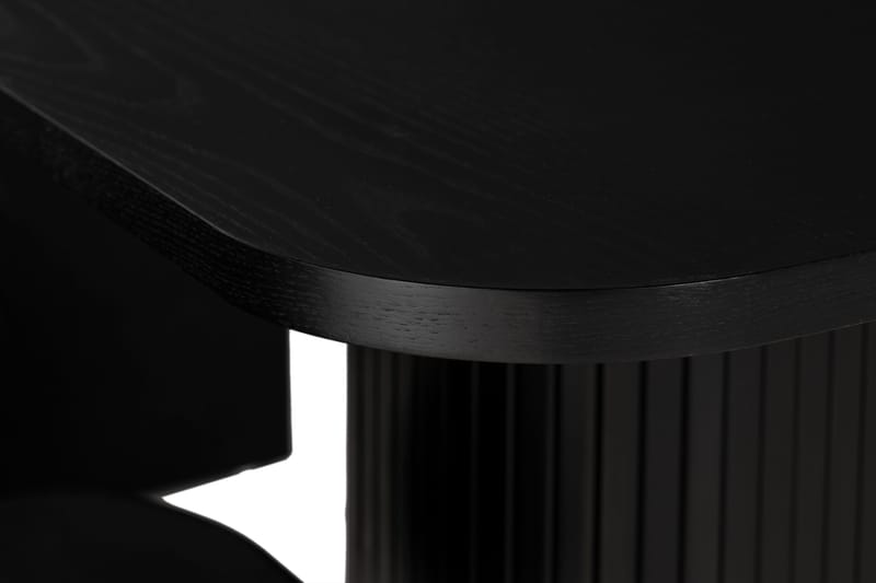 Kopparbo Matgrupp 200 cm inkl 6 Broddhult Stolar - Svart / Ribbade Ben - Möbler - Bord & matgrupper - Matgrupper