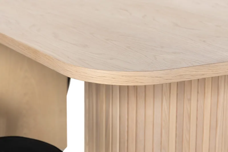 Kopparbo Matgrupp 200 cm inkl 6 Broddhult Stolar - Vit/Svart - Möbler - Bord & matgrupper - Matgrupper